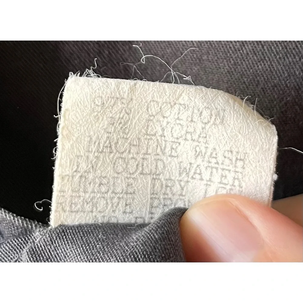 Johnny Was Gray Button Front Jacket Women's Size S Cotton Tie Back Utility Top